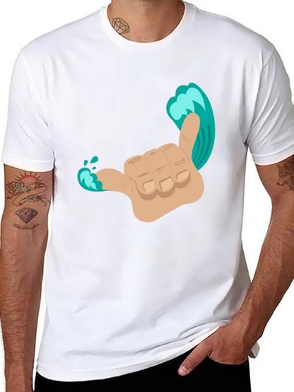 Hang Loose Wave Hand T-Shirt