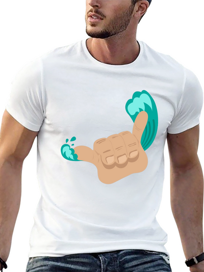 Hang Loose Wave Hand T-Shirt
