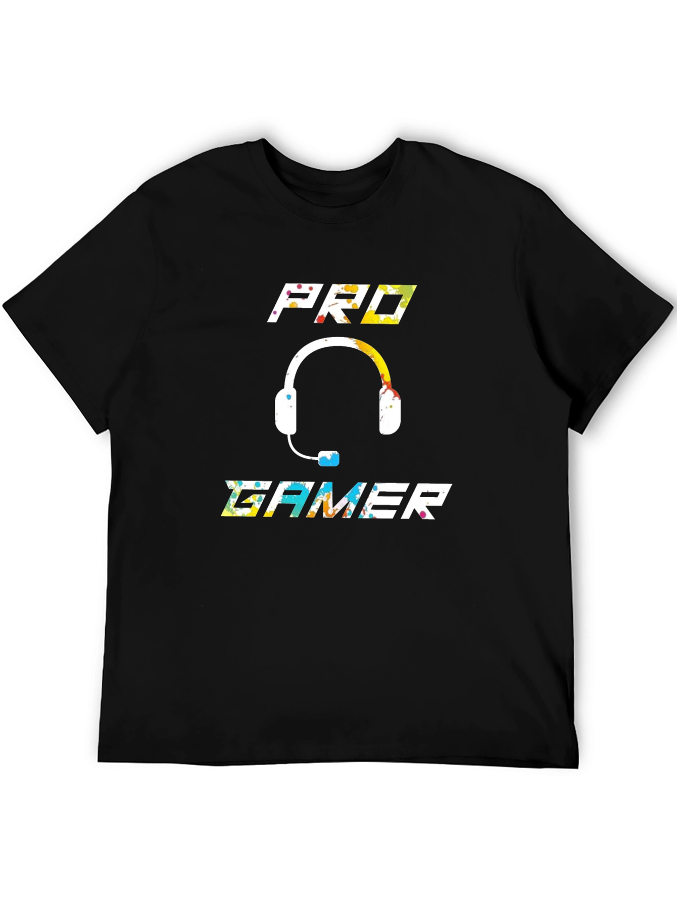 Pro Gamer Graphic T-Shirt - Black Cotton Blend
