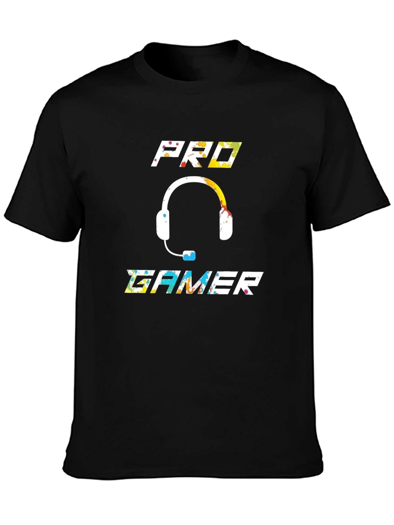 Pro Gamer Graphic T-Shirt - Black Cotton Blend