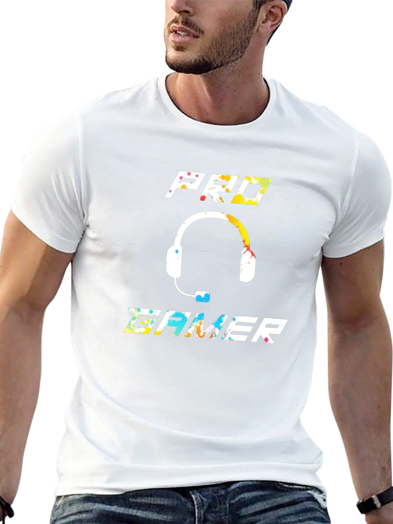 Pro Gamer Graphic T-Shirt - Black Cotton Blend