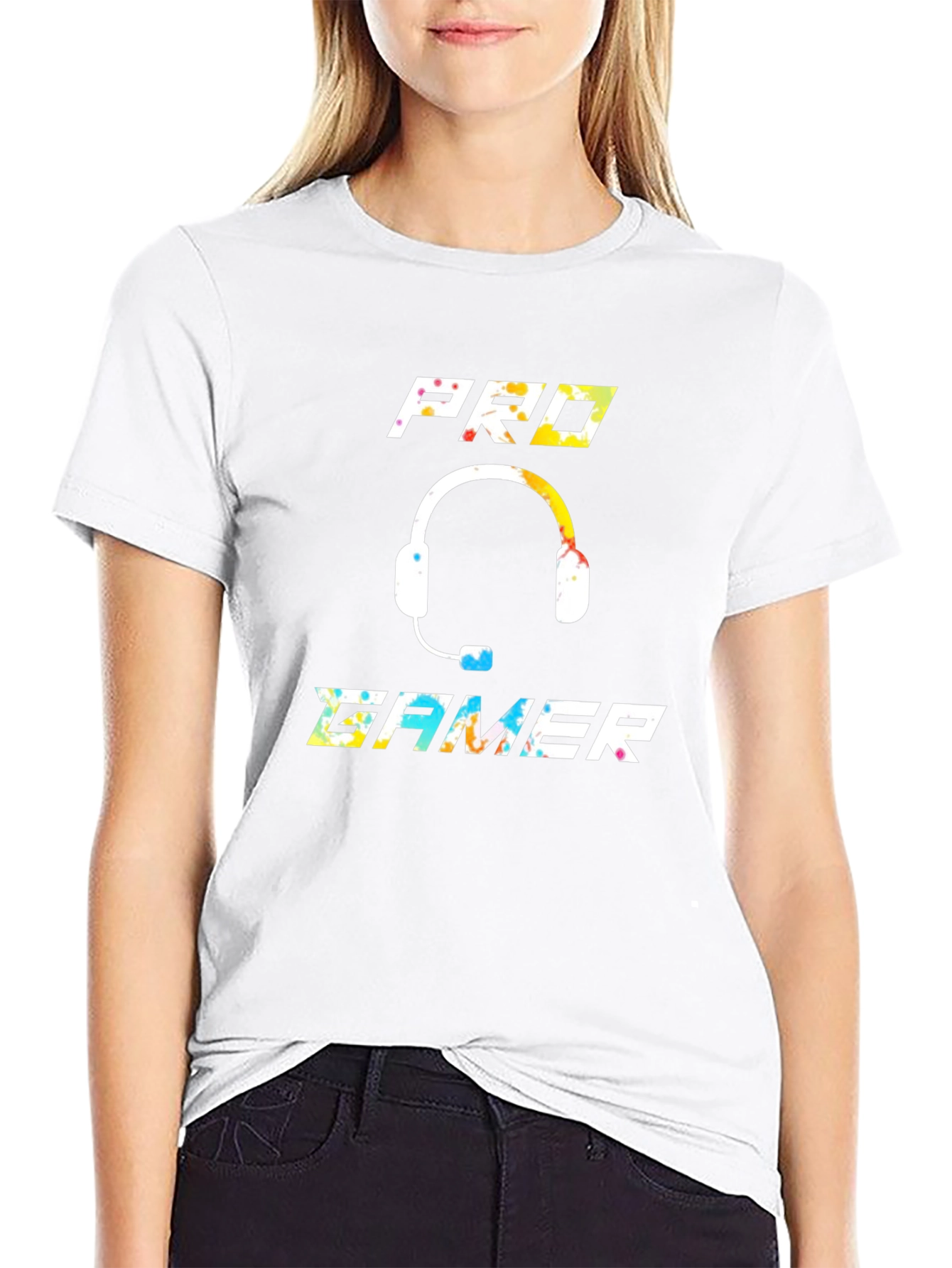 Pro Gamer Graphic T-Shirt - Black Cotton Blend