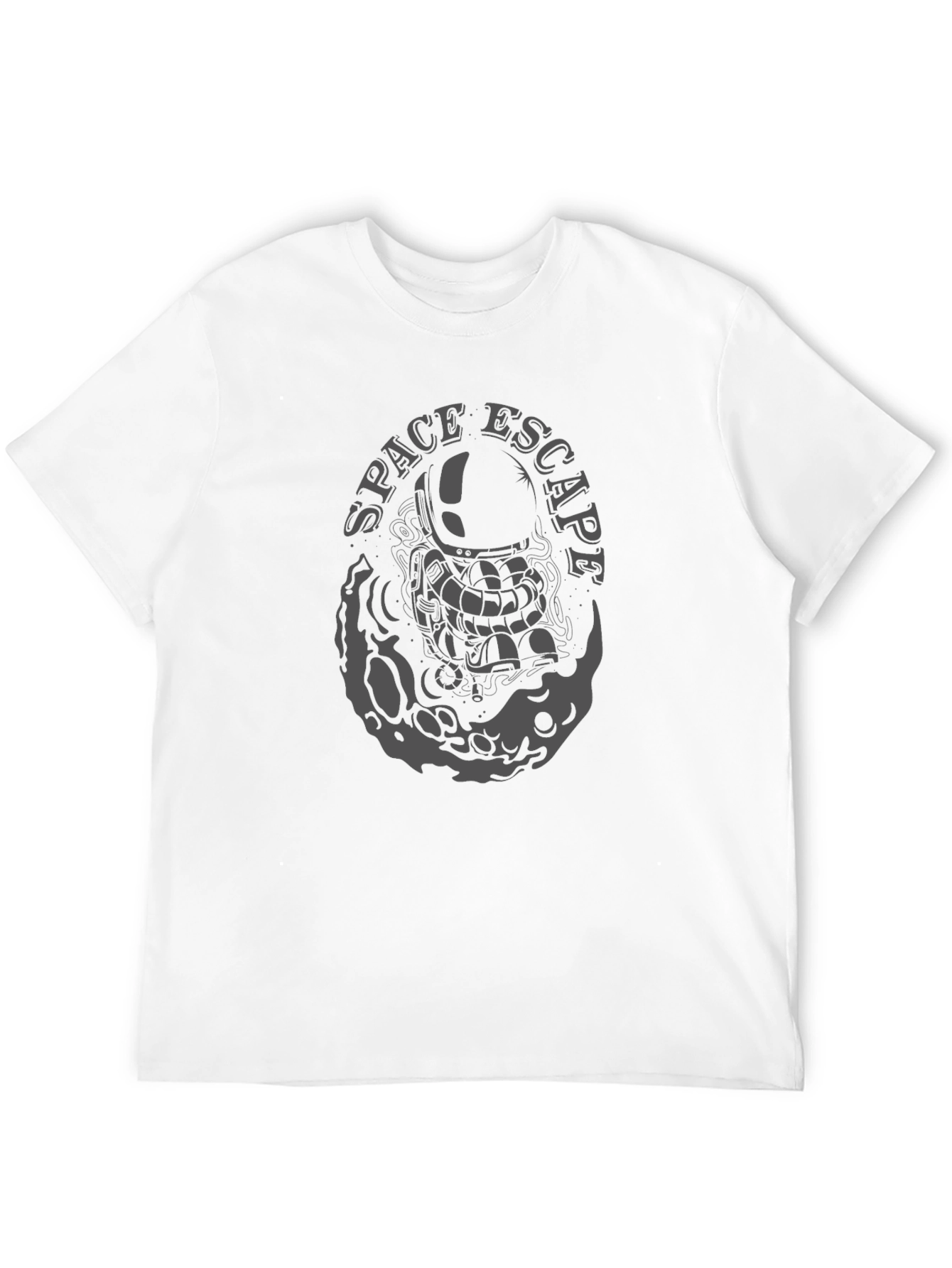 Space Escape Graphic T-Shirt - Astronaut Design
