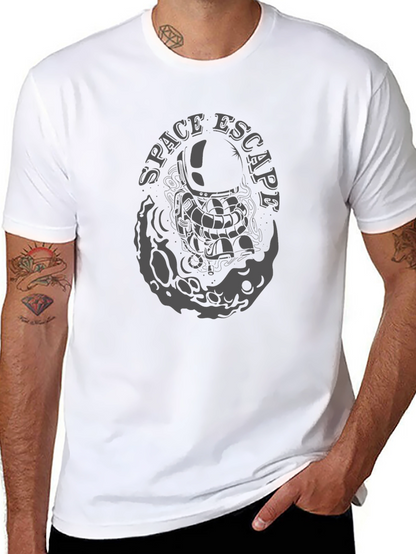 Space Escape Graphic T-Shirt - Astronaut Design