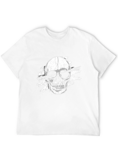 Skull Drummer T-Shirt - Rock & Roll Tee