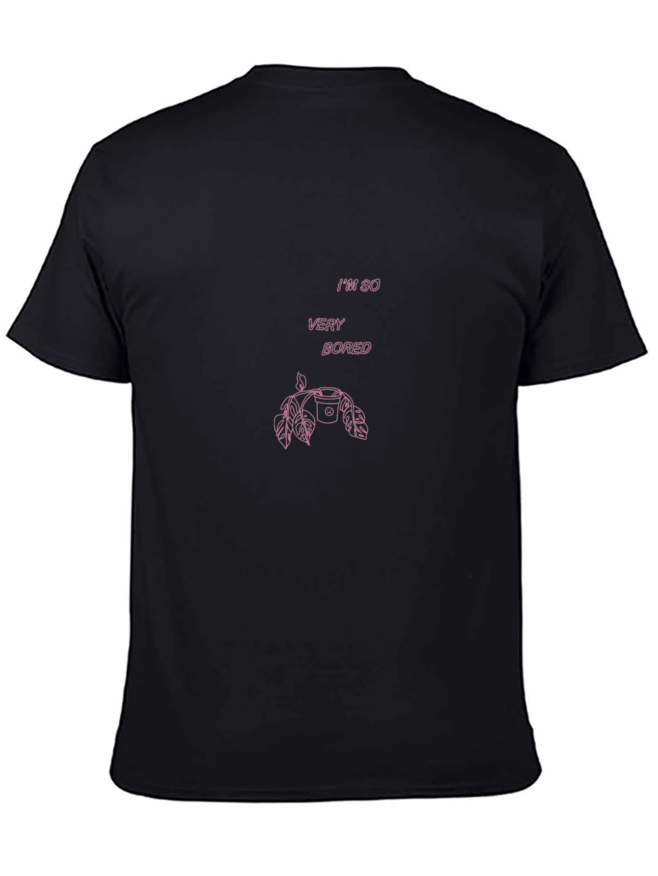 Im So Very Bored Pink Graphic T-Shirt