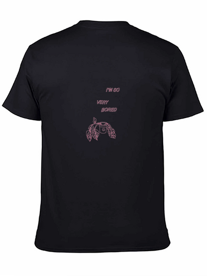 Im So Very Bored Pink Graphic T-Shirt