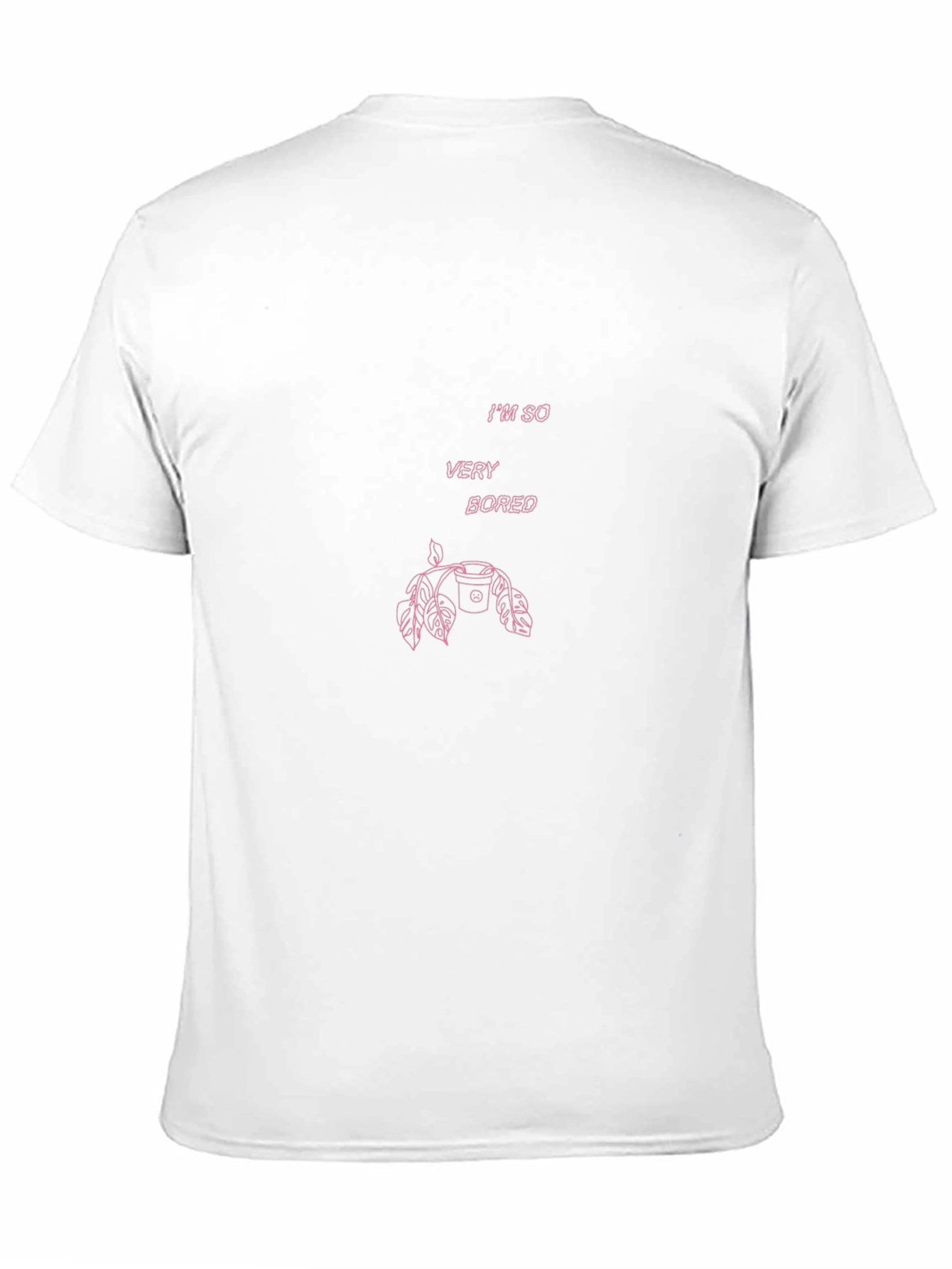Im So Very Bored Pink Graphic T-Shirt