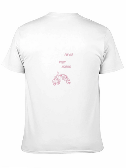 Im So Very Bored Pink Graphic T-Shirt