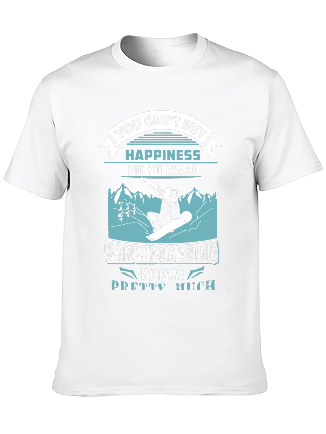 Snowboarding Happiness Graphic T-Shirt