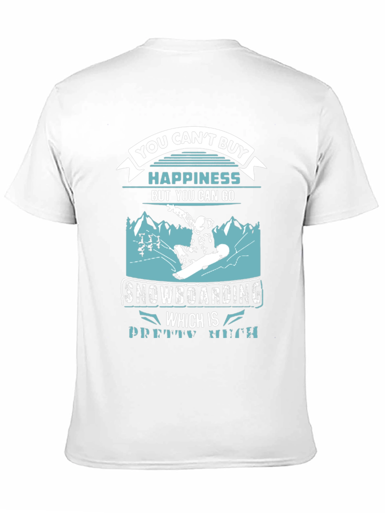 Snowboarding Happiness Graphic T-Shirt