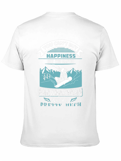 Snowboarding Happiness Graphic T-Shirt