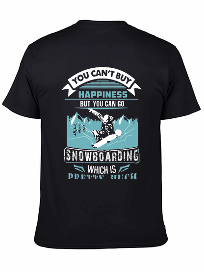 Snowboarding Happiness Graphic T-Shirt