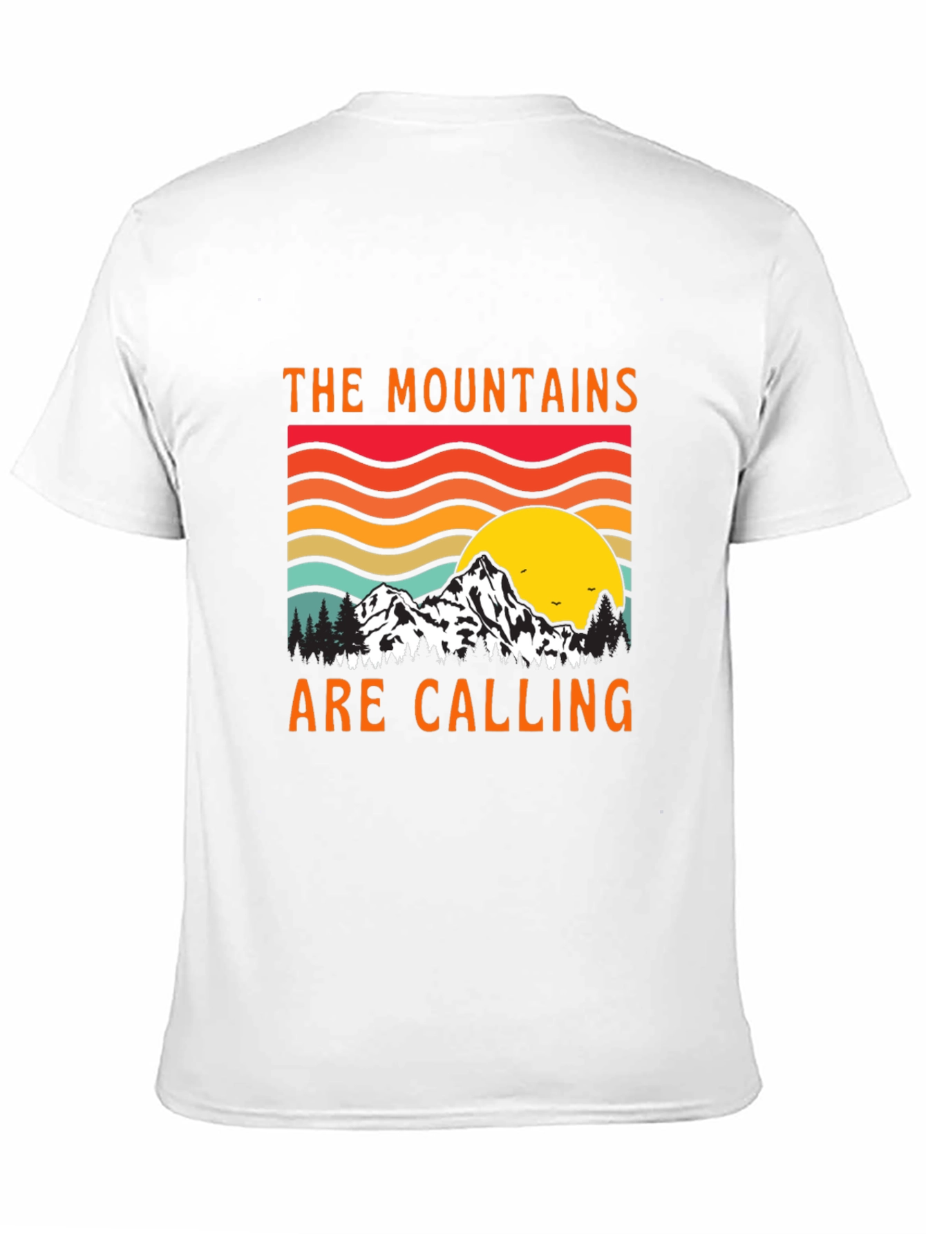 Mountains Are Calling Black Tee