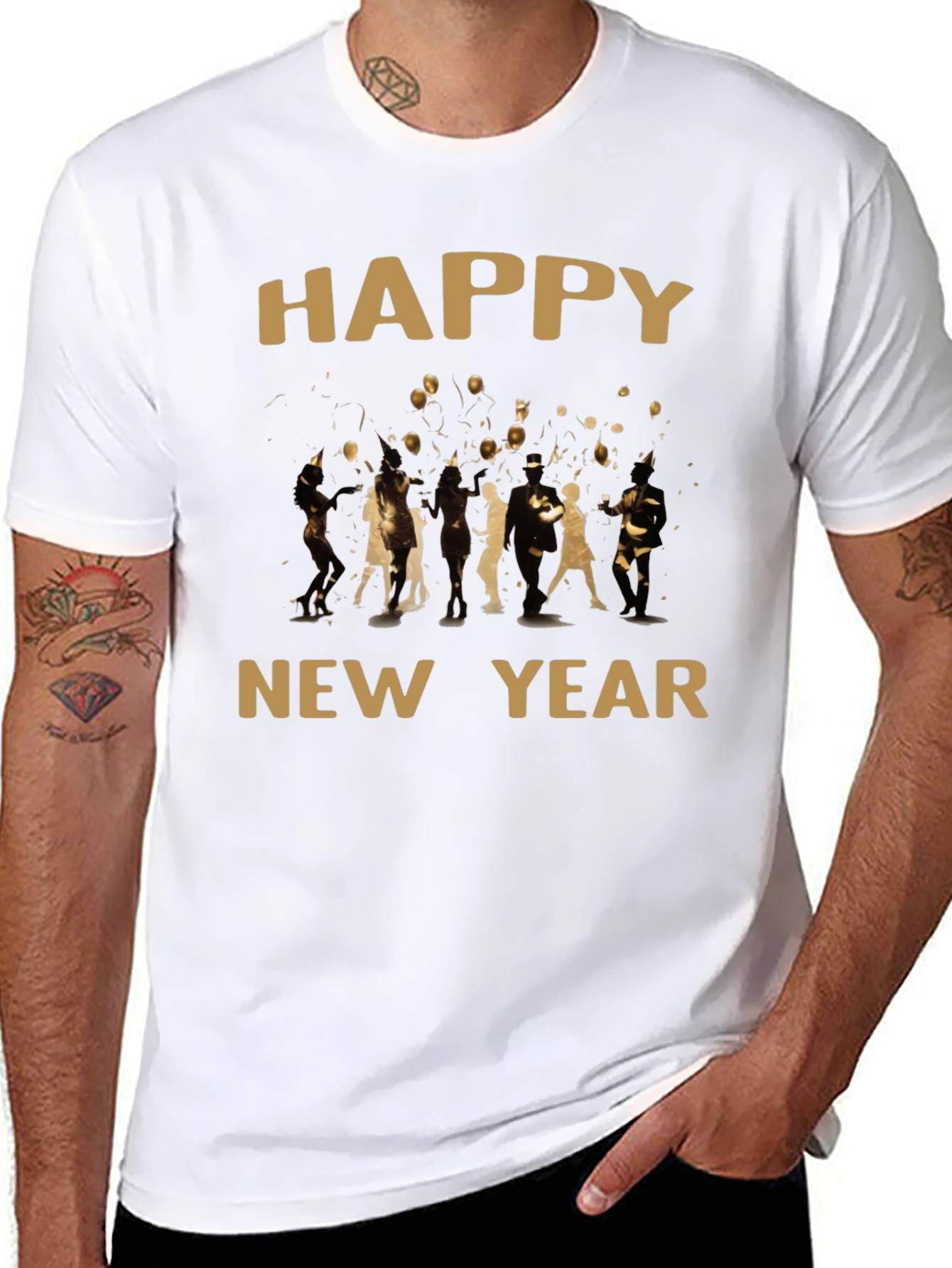 Happy New Year Graphic T-Shirt