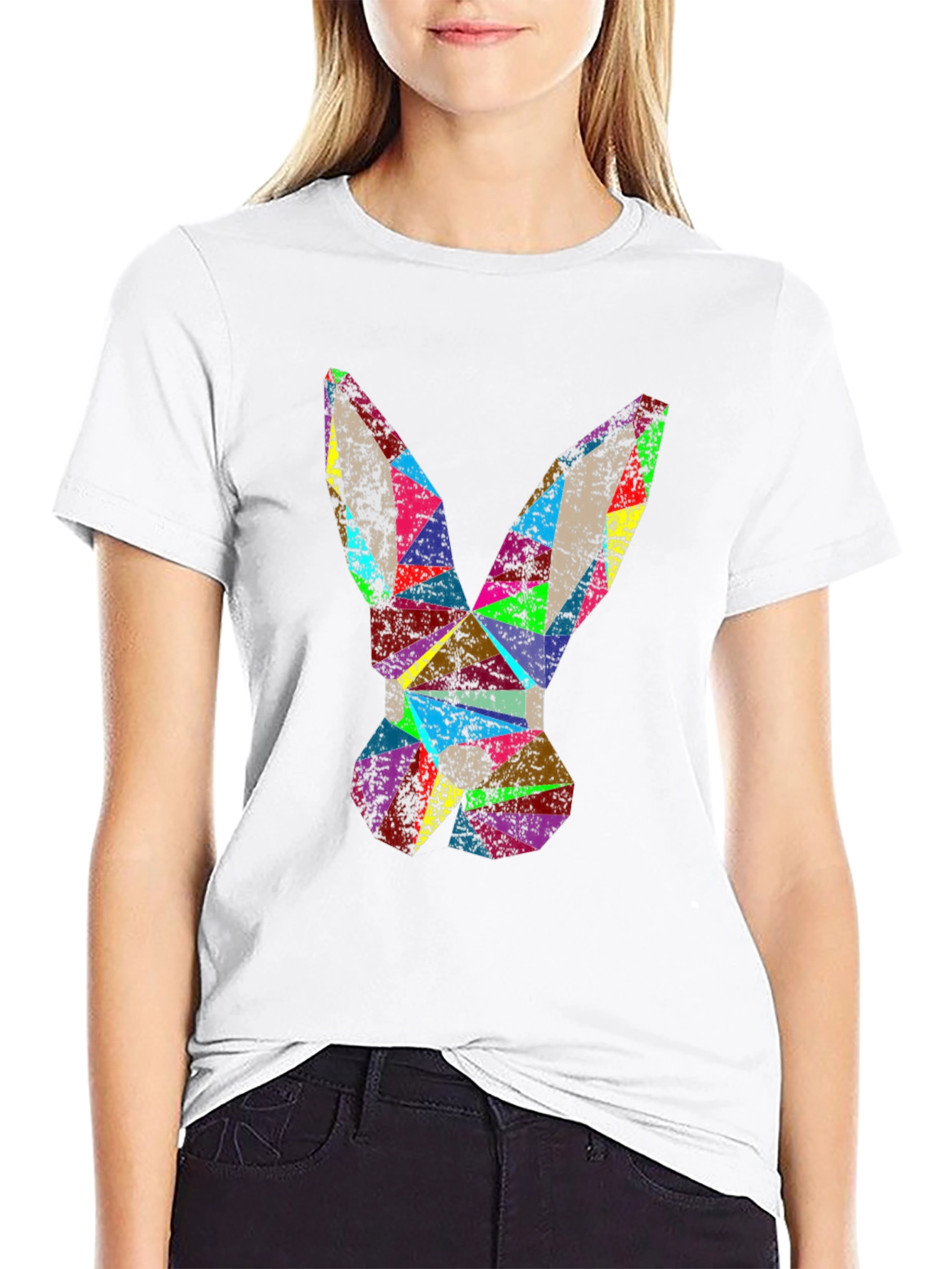 Geometric Rabbit Tee - Abstract Art T-Shirt