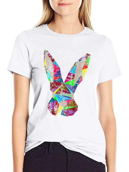 Geometric Rabbit Tee - Abstract Art T-Shirt