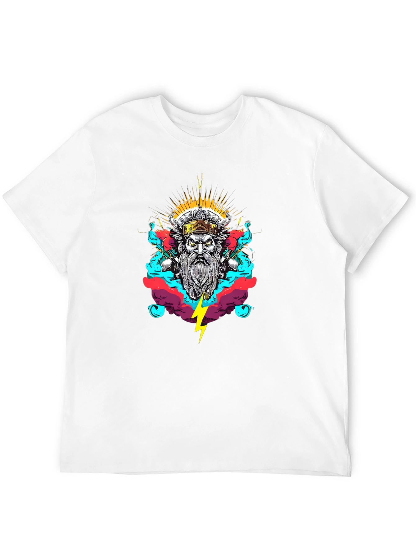 Viking Warrior Graphic Black T-Shirt