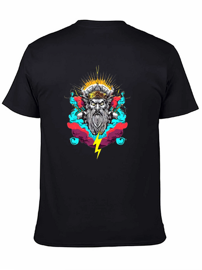 Viking Warrior Graphic Black T-Shirt