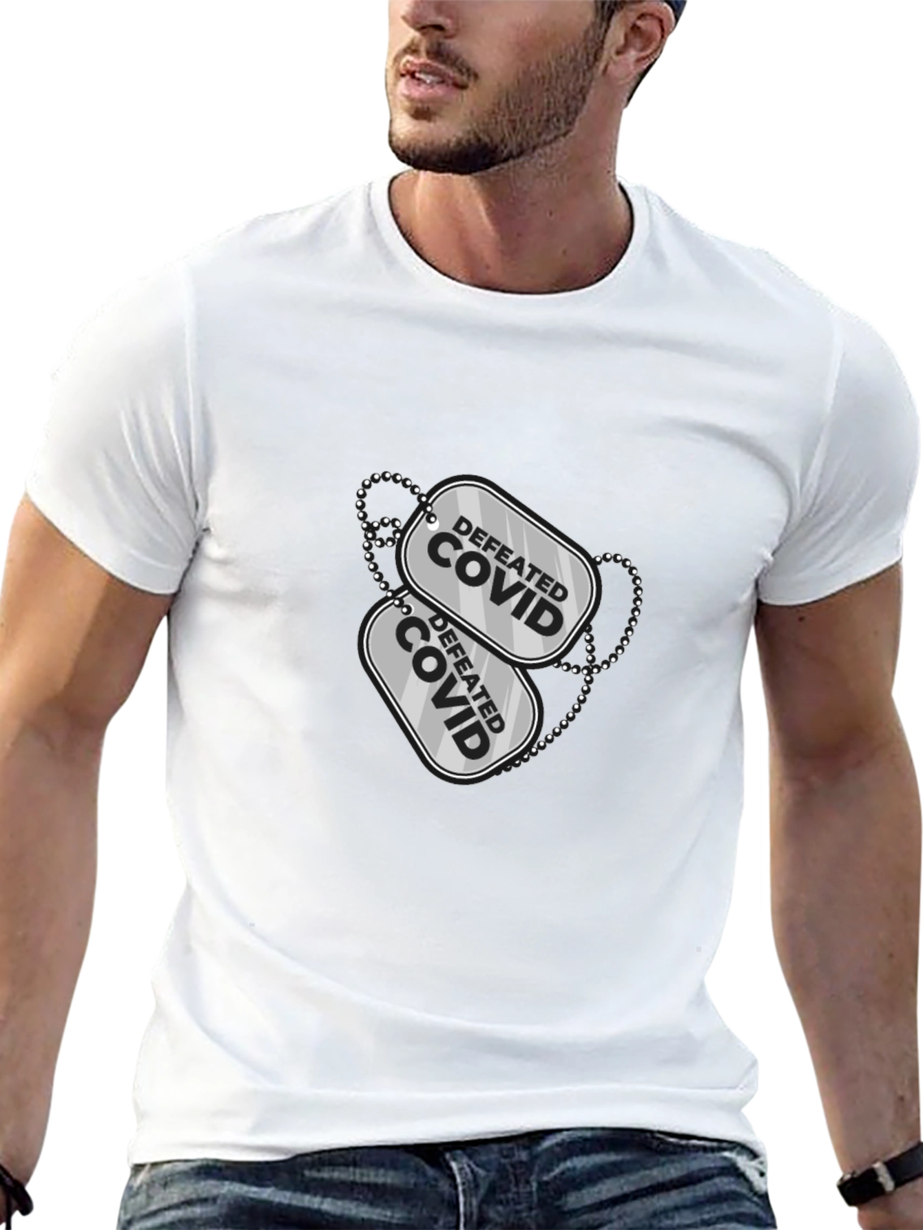 Defeated COVID Graphic Tee
