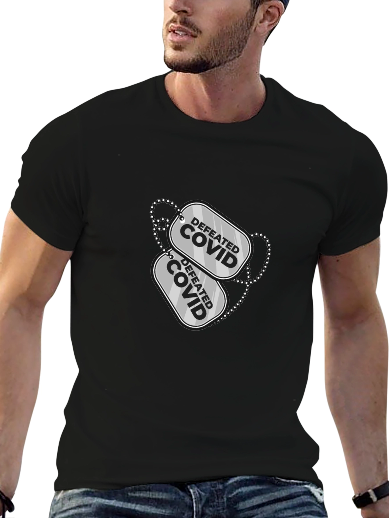 Defeated COVID Graphic Tee