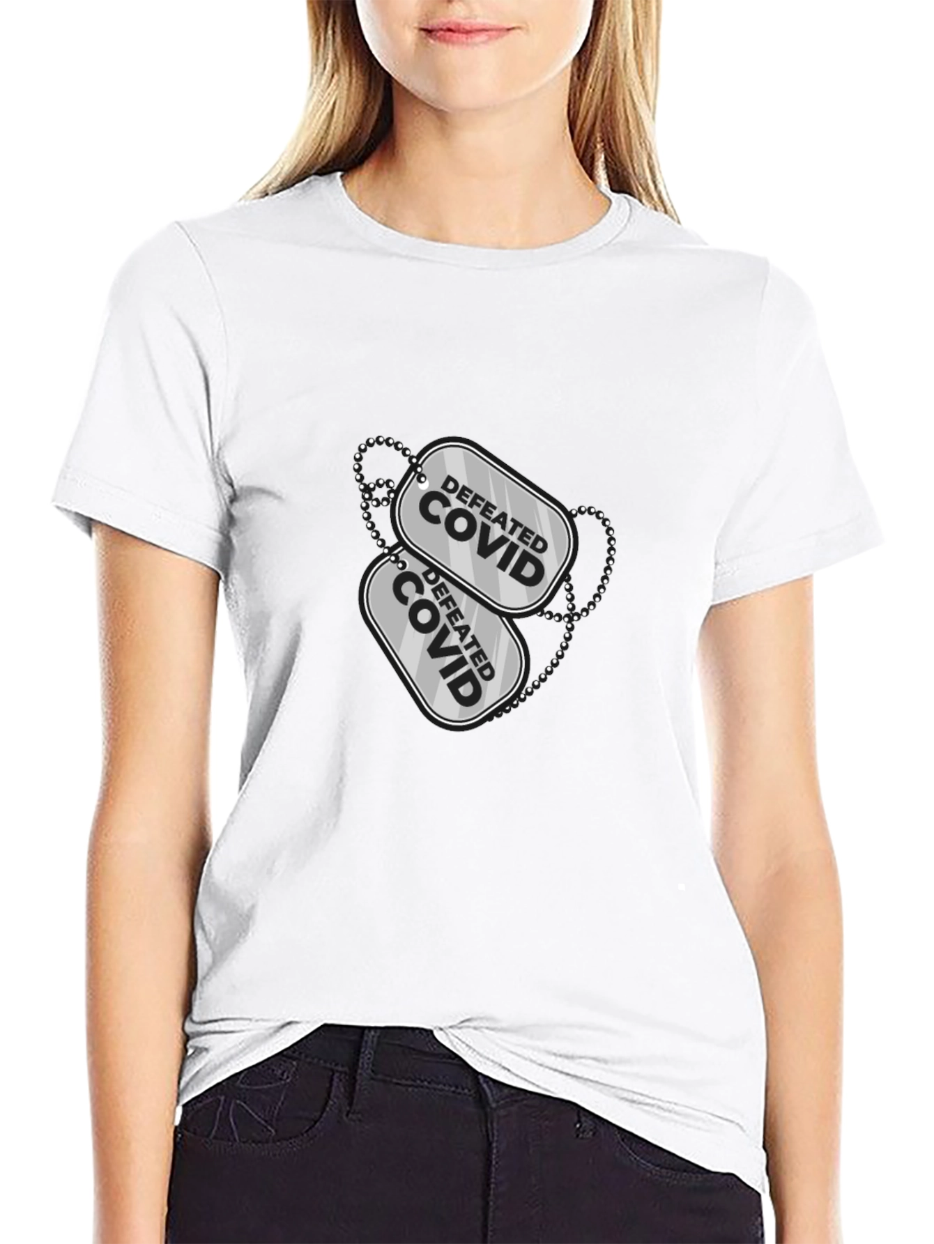 Defeated COVID Graphic Tee