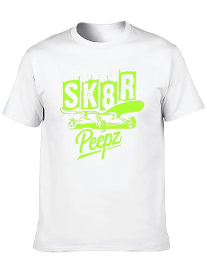 SK8R Peepz Graphic Tee - Skateboarder Style