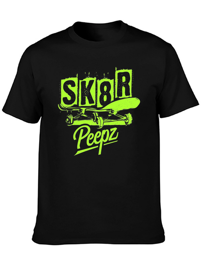 SK8R Peepz Graphic Tee - Skateboarder Style