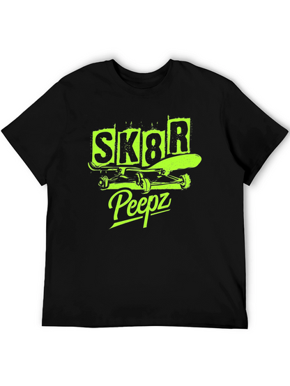 SK8R Peepz Graphic Tee - Skateboarder Style