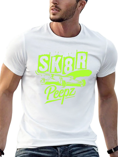 SK8R Peepz Graphic Tee - Skateboarder Style