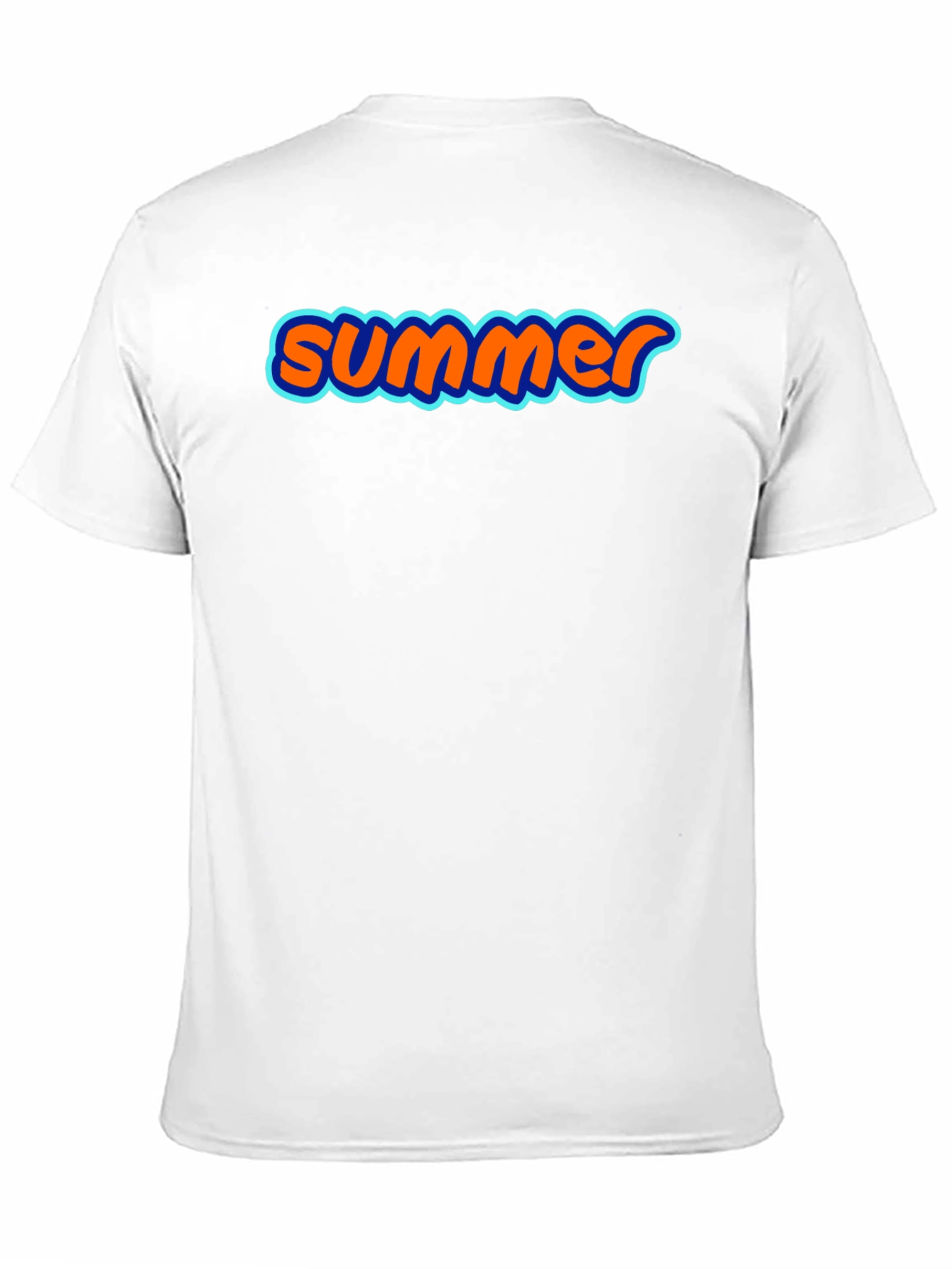 Summer Graphic Tee - Soft Black Cotton T-Shirt