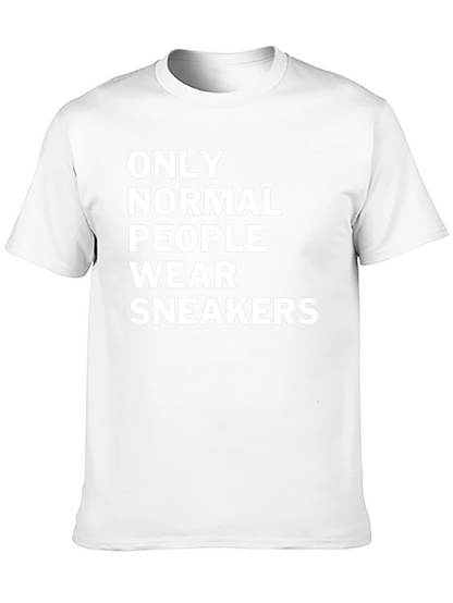 Only Normal People Wear Sneakers Black T-Shirt