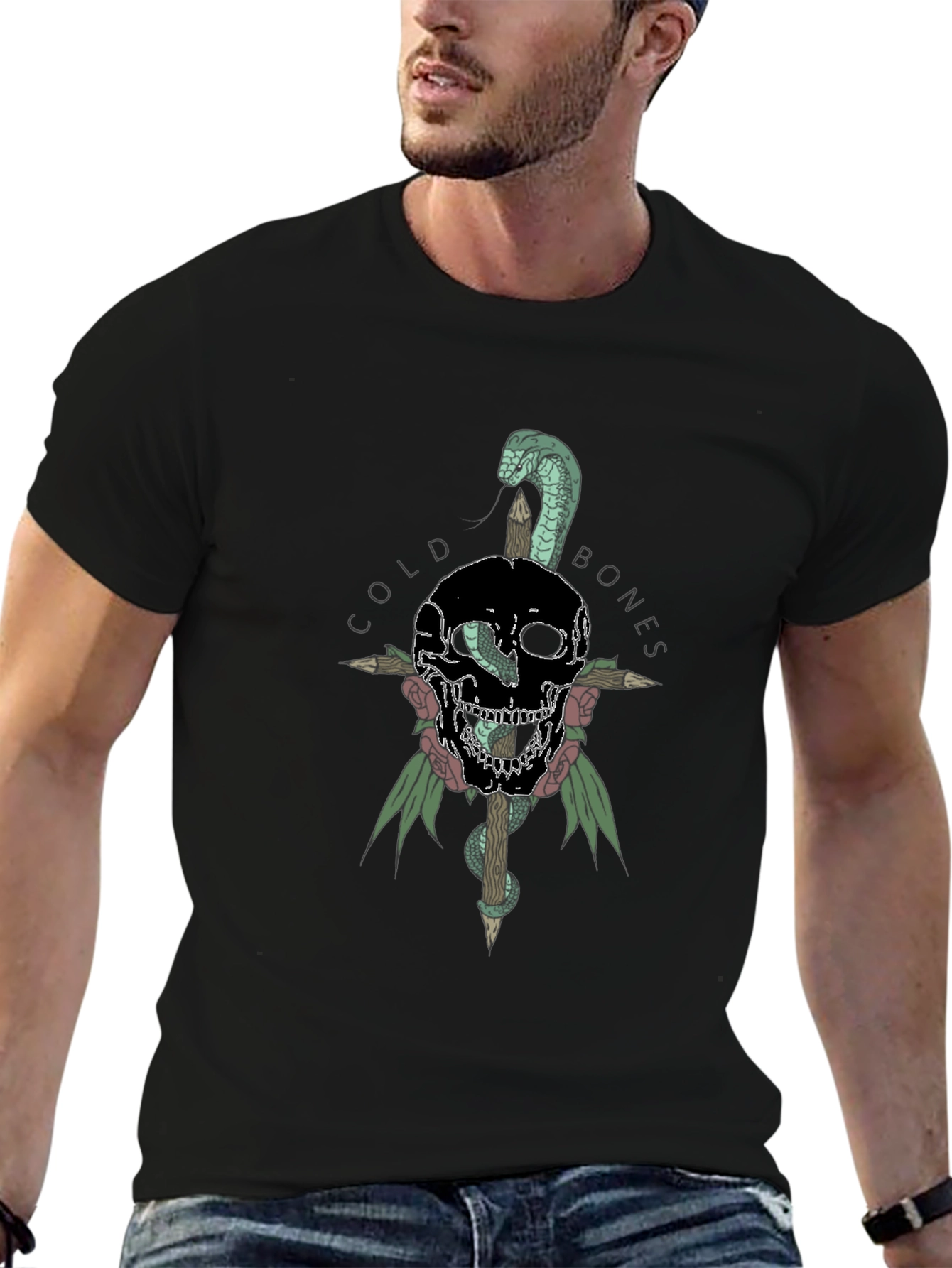 Cold Bones Skull Snake T-Shirt