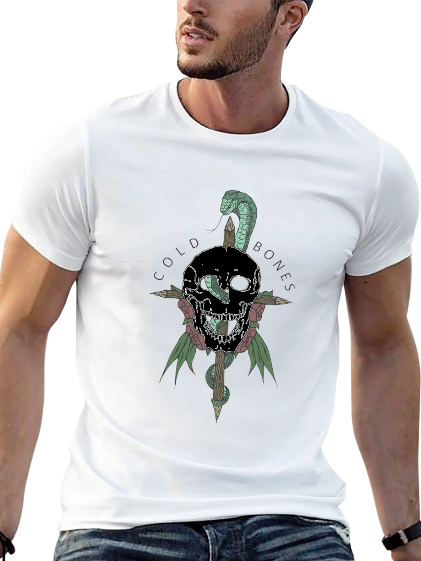 Cold Bones Skull Snake T-Shirt