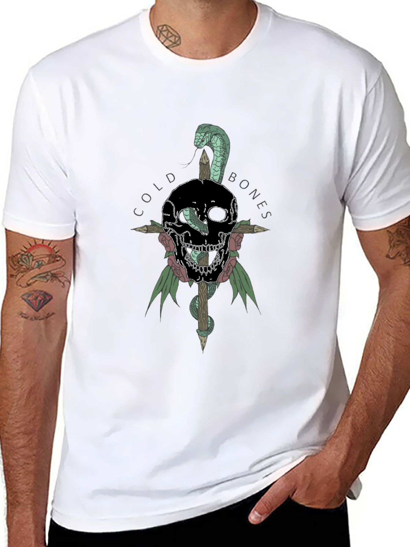 Cold Bones Skull Snake T-Shirt