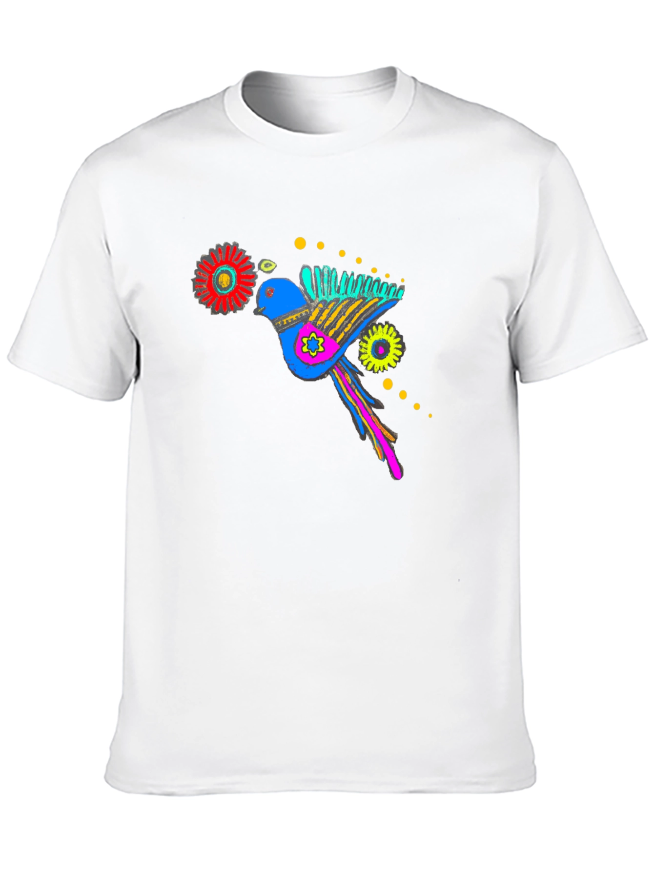 Bird Graphic Black T-Shirt