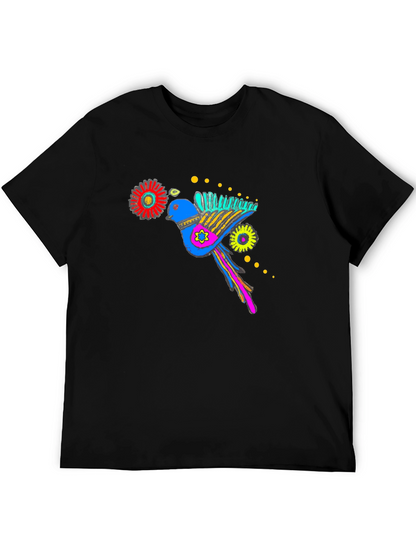 Bird Graphic Black T-Shirt