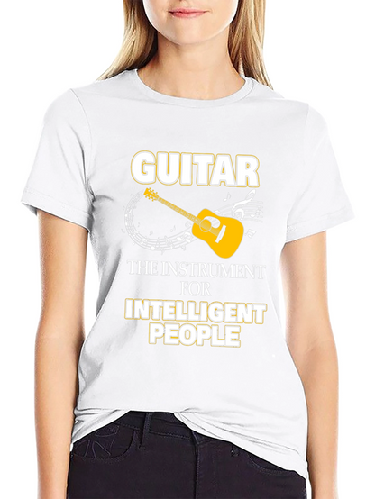 Guitar Intelligent People Black T-Shirt