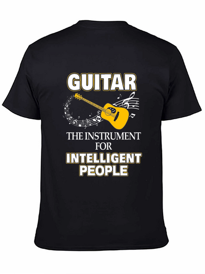 Guitar Intelligent People Black T-Shirt