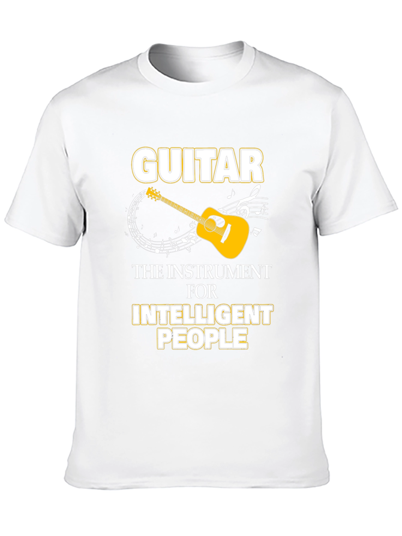 Guitar Intelligent People Black T-Shirt