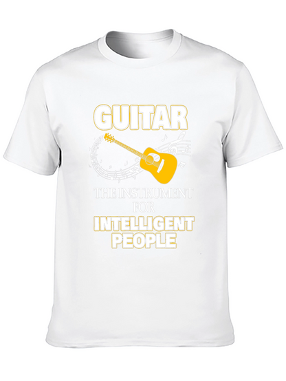 Guitar Intelligent People Black T-Shirt