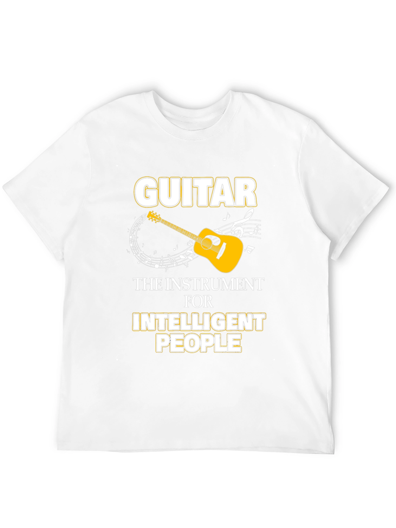 Guitar Intelligent People Black T-Shirt