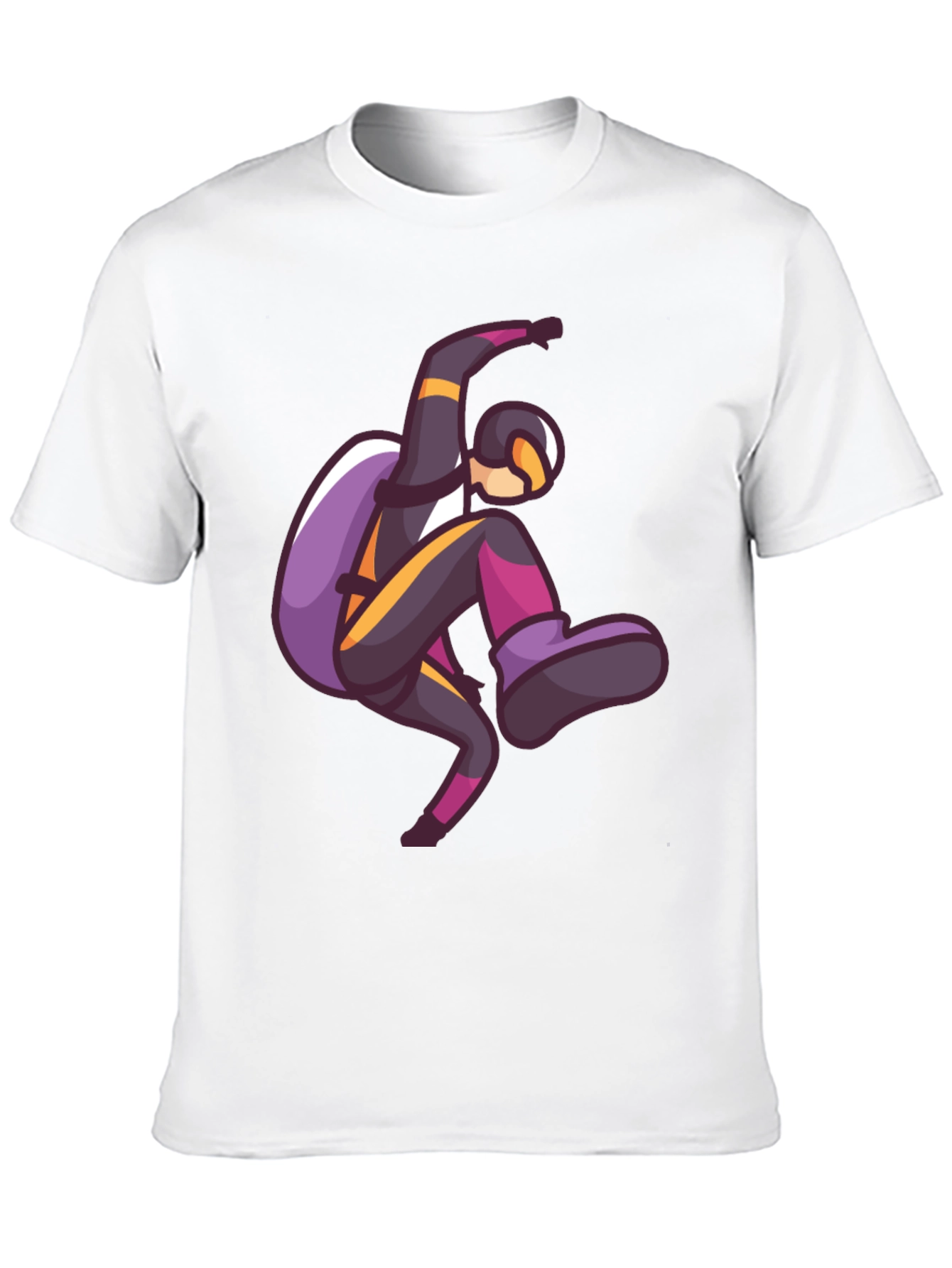 Skydiving Graphic Print T-Shirt