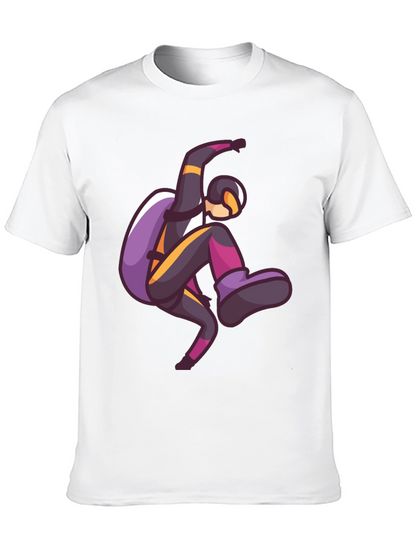 Skydiving Graphic Print T-Shirt