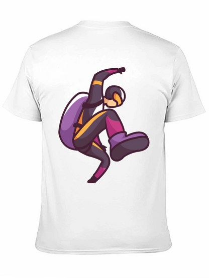 Skydiving Graphic Print T-Shirt