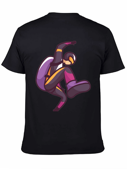Skydiving Graphic Print T-Shirt