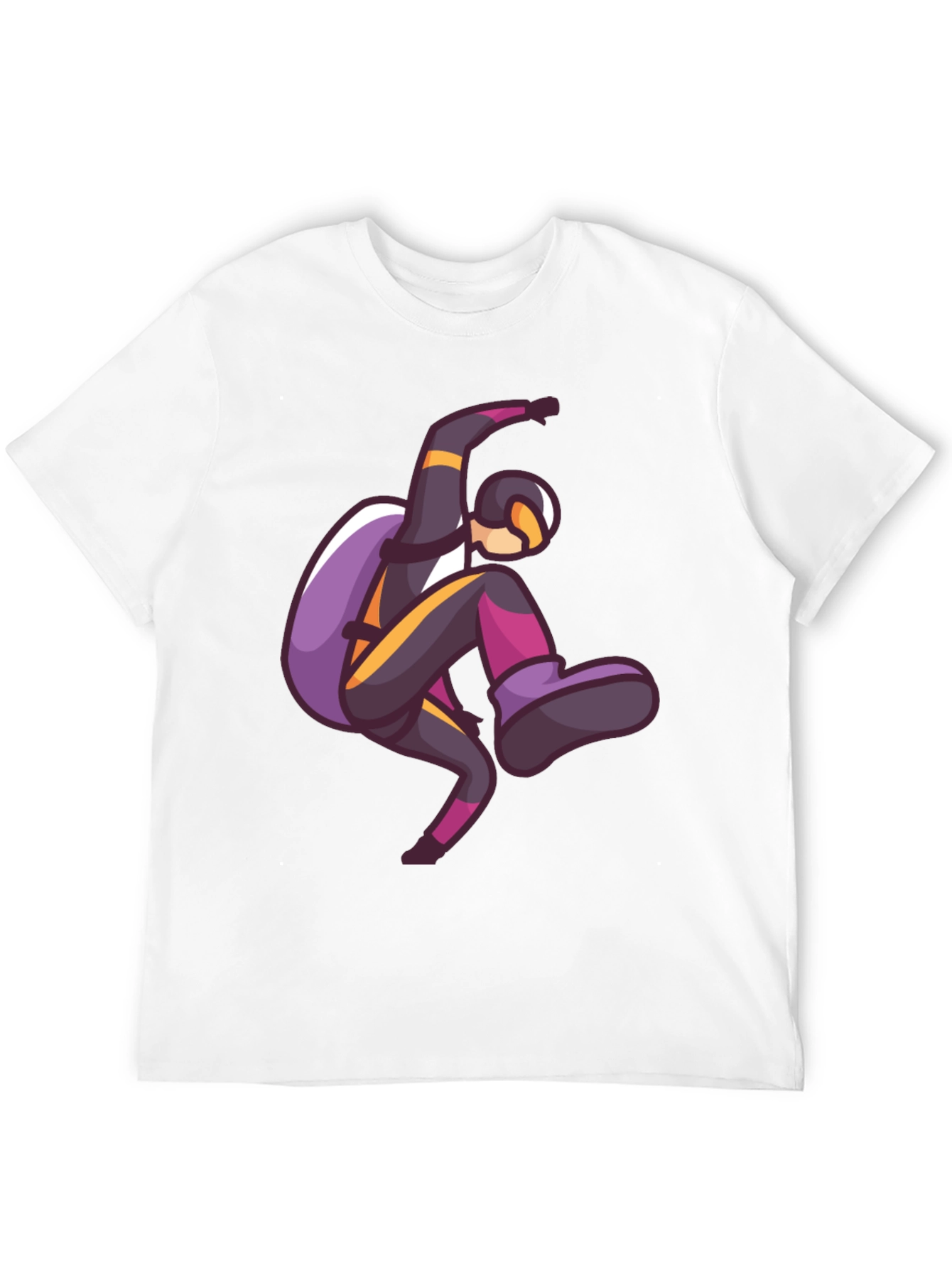 Skydiving Graphic Print T-Shirt