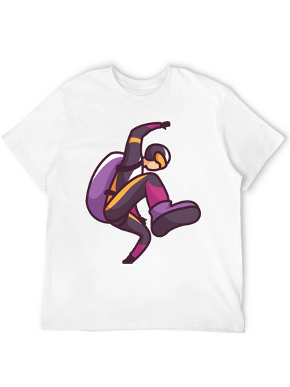Skydiving Graphic Print T-Shirt