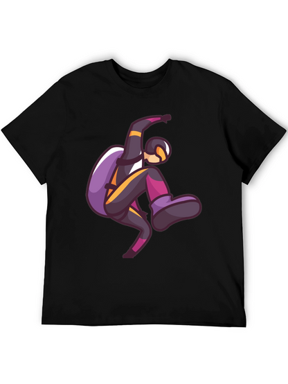 Skydiving Graphic Print T-Shirt