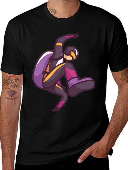 Skydiving Graphic Print T-Shirt
